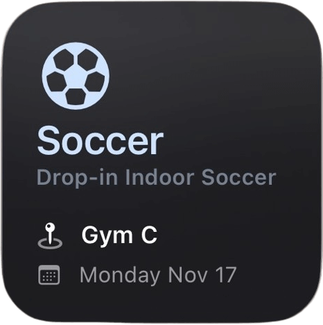 UniSports widget